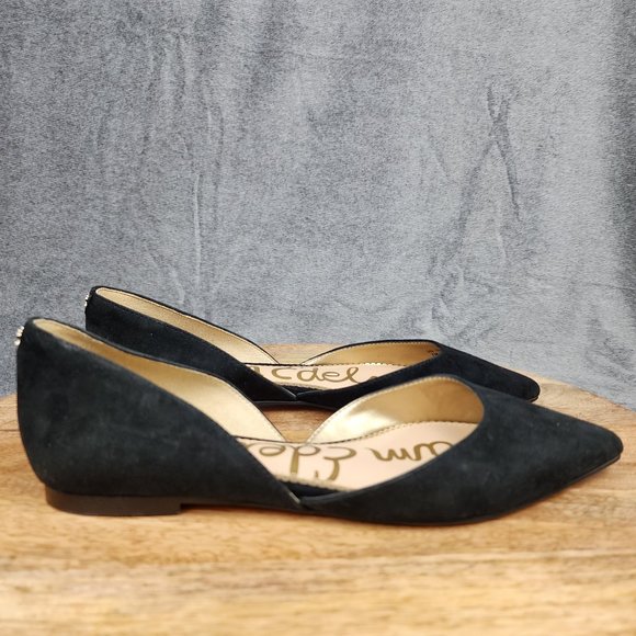 Sam Edelman Shoes - Sam Edelman Rodney20 D'Orsay Flats Women's Size 7 M Black Suede Leather Shoes